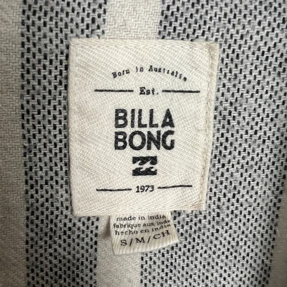 Billabong Live Out Loud Striped Open Front Blazer Jacket Size Small - Picture 3 of 10